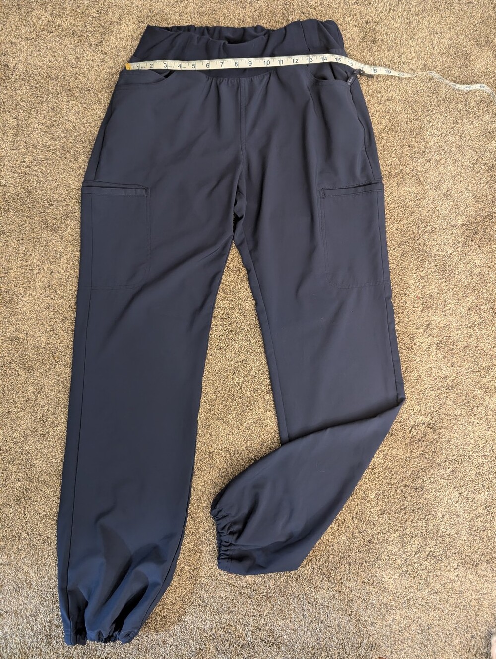 Women's Cherokee iFlex Navy Scrub Jogger EUC Size Medium Tall